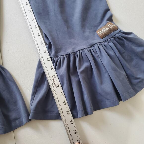 Matilda Jane Pants Women Medium Blue Ruffle Bell Bottom Crop Pant - Picture 4 of 10